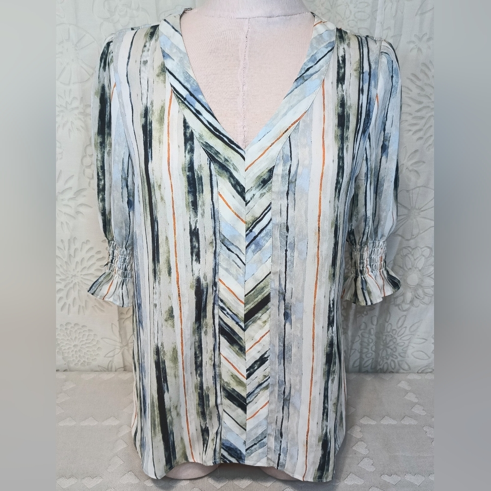 Alex & Lili Pastel Watercolour Inspired Blouse, S